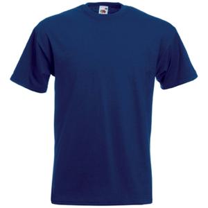 Fruit of the Loom Basics t-shirt voor heren - donkerblauw - 100% katoen t-shirts - Regular fit