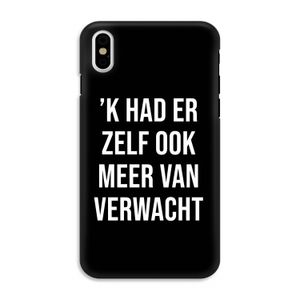 Meer verwacht - Zwart: iPhone XS Tough Case