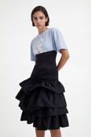 Plooirok met ruches Stella Jean - BLACK - S