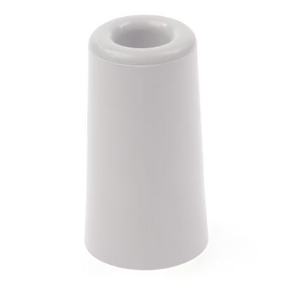 Deurbuffer / deurstopper - wit - rubber - 75 x 40 mm - deurstop