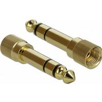 DeLOCK 65983 kabeladapter/verloopstukje 6.35mm 3.5mm Goud - thumbnail