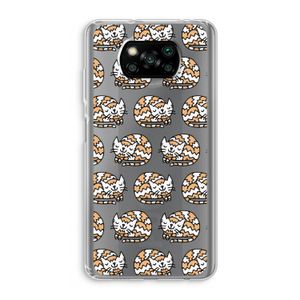 Slapende poes: Xiaomi Poco X3 NFC Transparant Hoesje