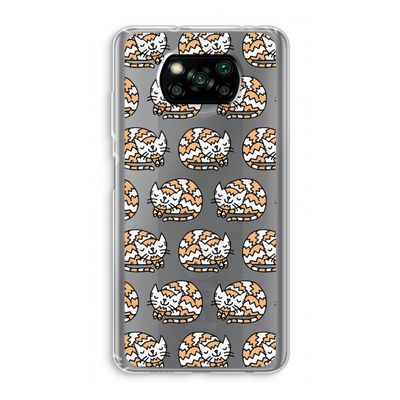 Slapende poes: Xiaomi Poco X3 NFC Transparant Hoesje