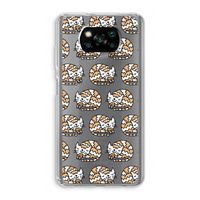 Slapende poes: Xiaomi Poco X3 NFC Transparant Hoesje
