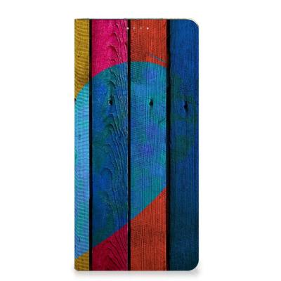 Samsung Galaxy A13 (4G) Book | Wallet Case | Wood Heart - Cadeau voor je Vriend Samsung Galaxy A13 (4G) Book | Wallet Case | Wood Heart - Cadeau voor je Vriend