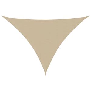 vidaXL Zonnescherm driehoekig 3,5x3,5x4,9 m oxford stof beige