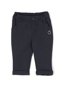 TRUSSARDI JUNIOR pantalon chino à logo brodé - Bleu