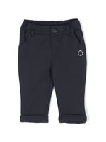 TRUSSARDI JUNIOR pantalon chino à logo brodé - Bleu