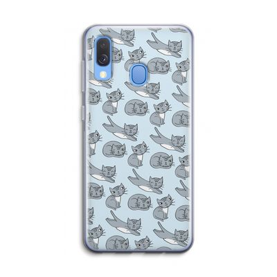 Poezen: Samsung Galaxy A40 Transparant Hoesje