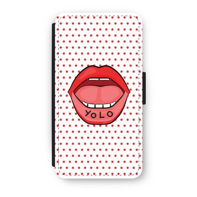Yolo Denise: iPhone XS Flip Hoesje