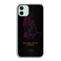 Praying For My Haters: iPhone 11 Transparant Hoesje Praying For My Haters: iPhone 11 Transparant Hoesje