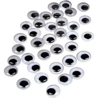 Creativ Company Wiebelogen, niet zelfklevend, d 10 mm, 1000 stuk/ 1 doos Creativ Company Wiebelogen, niet zelfklevend, d 10 mm, 1000 stuk/ 1 doos