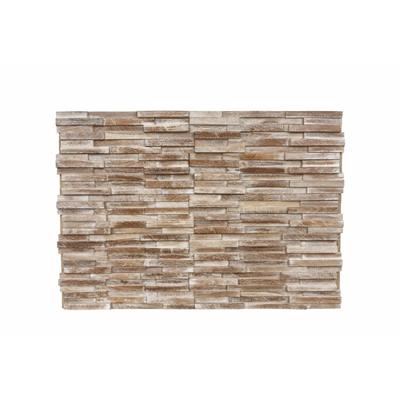 Wandpaneel - 3D massief teakhout - 1m2