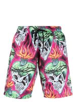 Philipp Plein short de bain Love Tattoo - Noir - thumbnail