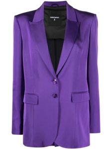 Patrizia Pepe blazer à simple boutonnage - Violet