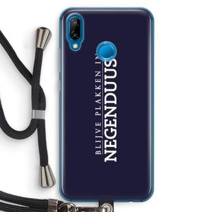Blijve plakken in Negenduust: Huawei P20 Lite Transparant Hoesje met koord