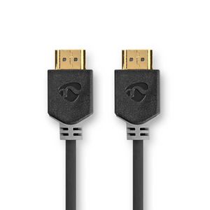 HDMI Kabel | HDMI Connector | HDMI Connector | 8K@60Hz | eARC | Verguld | 3.00 m | PVC | Antraciet