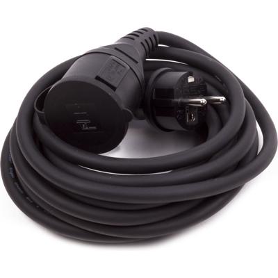 Verlengsnoer rubber - 5 meter - spatwaterdicht IP44 - 3500W - 3-polig