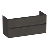 Brauer Adore - Onderkast - 120 cm - met 2 Softclose Lades Greeploos en 1 Sifon Uitsparing - Timber Anthracite