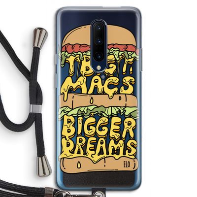 Big Macs Bigger Dreams: OnePlus 7 Pro Transparant Hoesje met koord