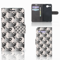 Acer Liquid Z520 Telefoonhoesje met Pasjes Salamander Grey - thumbnail