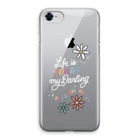 Tough Life: iPhone 8 Transparant Hoesje