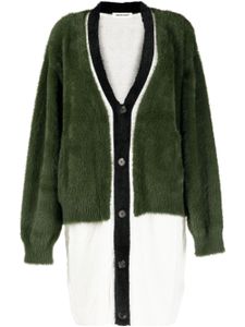 Undercover cardigan à design superposé - Vert