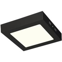 LED Downlight - 12W - Natuurlijk Wit 4200K - Mat Zwart - Opbouw - Vierkant - Aluminium - 170mm