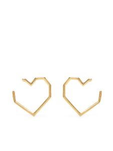 Aliita boucles d'oreilles Corazón en or 14ct