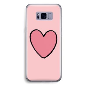 Hartje: Samsung Galaxy S8 Plus Transparant Hoesje