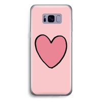Hartje: Samsung Galaxy S8 Plus Transparant Hoesje