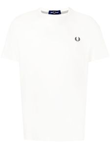 Fred Perry t-shirt en coton à logo brodé - Blanc