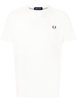 Fred Perry t-shirt en coton à logo brodé - Blanc