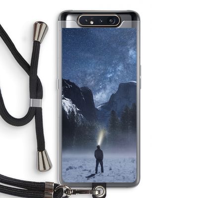 Wanderlust: Samsung Galaxy A80 Transparant Hoesje met koord