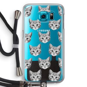 Kitten: Samsung Galaxy S6 Transparant Hoesje met koord