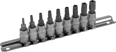 Condor Bits sockets, 9 pcs. 1/4", five star slb