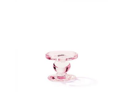 Ambiente kandelaar glas rose ø9xh7cm