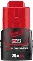 Milwaukee m12 b3 accu (12 v / 3,0 ah) - 4932451388