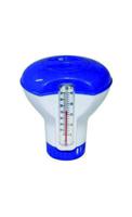 Summer fun Chloordispenser 20 gram met Thermometer Blauw/wit - thumbnail