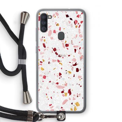 Terrazzo N°9: Samsung Galaxy A11 Transparant Hoesje met koord