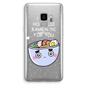 I'm A Hopeless Ramen-Tic For You: Samsung Galaxy S9 Transparant Hoesje