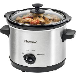 Bestron ASC150 Slowcooker 1.5L RVS/Zwart