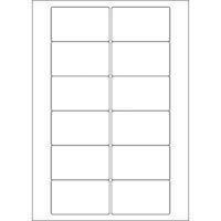 A4 etiketten 78,7 x 46,6 mm wit 100 vel Sorex