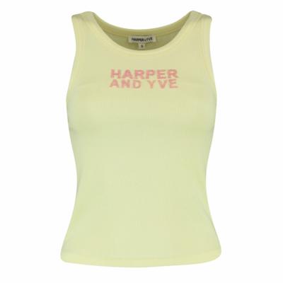 Harper & Yve - Geel | Dames | Top | Geel | XL | regular | Kamst mode