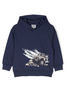 Il Gufo hoodie à imprimé graphique - Bleu