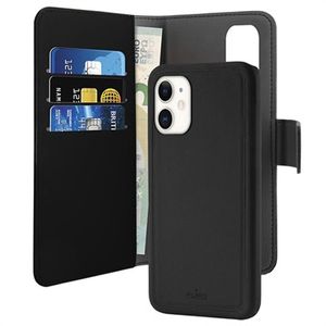 Puro 2-in-1 iPhone 11 Magnetisch Portemonnee Hoesje - Zwart