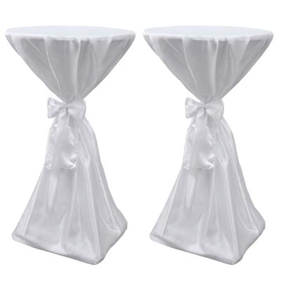 VidaXL Statafelhoes met strik 60cm wit (2 stuks)