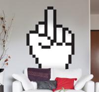 Sticker middelvinger cursor fuck you