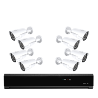 8x Professionele 4K Ultra HD IP IR Bewakingscamera Set - POE NVR Recorder - 8 Kanaals - Nachtzicht & 1TB Opslag
