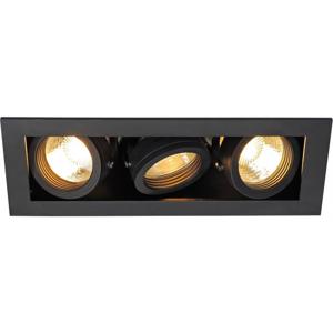 SLV 115530 Inbouwlamp GU10 Zwart (mat)